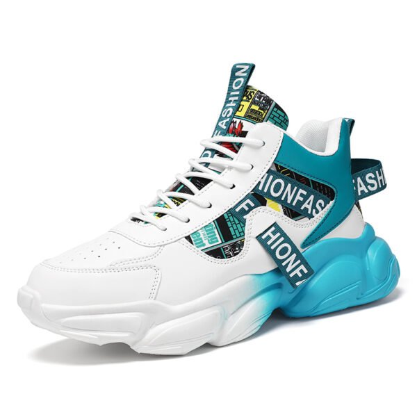 Fashion Comfortable Thick Sole Running Shoes Breathable Shock Absorption Basketball Tennis Sneakers-dc5522