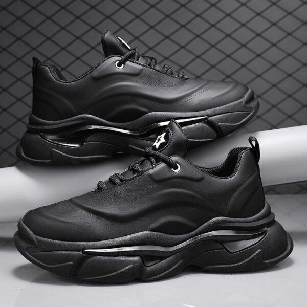 Thick bottom sneakers low top lace up breathable fashion casual shoes-dct02