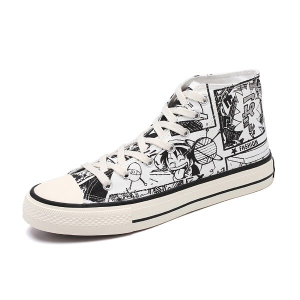 Monkey D. Luffy High Top Canvas Sneakers - One Piece-6920