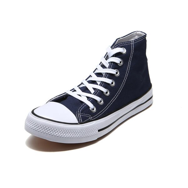 Canvas Sneakers High Lace Up Casual Walking Shoes-6638