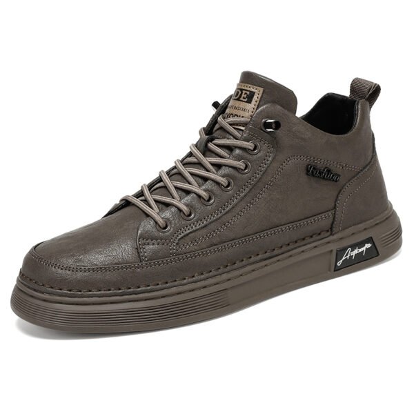 Platform Breathable Waterproof Leather Shoes Casual Sport Shoes Fashion Retro Casual Shoes-dc877